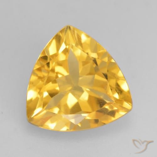 Citrine Doré vif naturelle Trillion, 2.38 ct, VVS-VS