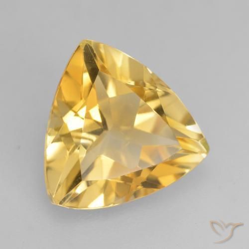 Citrine Or moyen naturelle Trillion, 2.05 ct, VVS-VS