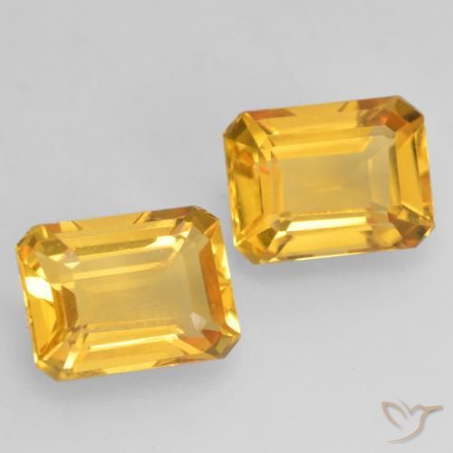 Shop natural 3.27ct Doré vif Citrine gems, Octogone / coupe Émeraude, from Brésil at GemSelect. In stock, global shipping!