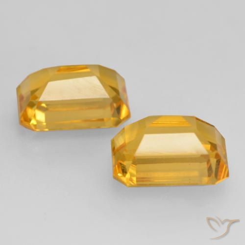 Shop natural 3.27ct Doré vif Citrine gems, Octogone / coupe Émeraude, from Brésil at GemSelect. In stock, global shipping!