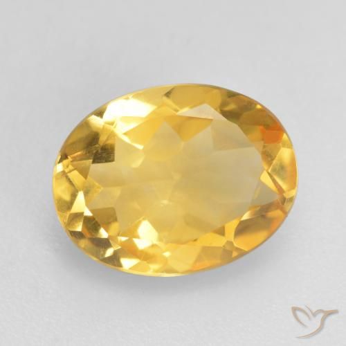 1.47ct Naturel Or moyen Citrine, ovale, VVS-VS
