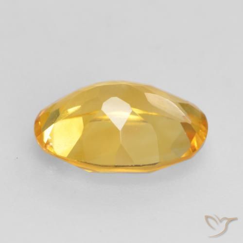 Citrine Or moyen naturelle ovale, 1.47 ct, VVS-VS
