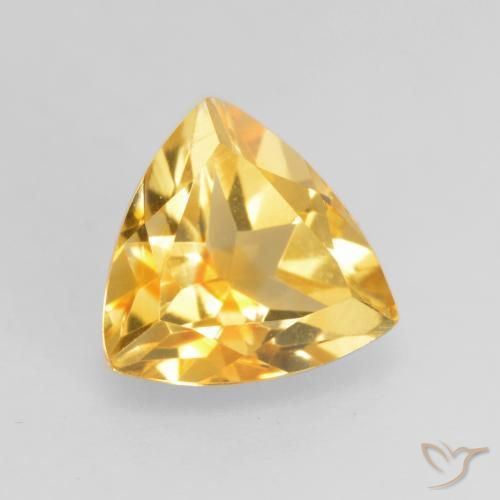 Citrine Or moyen naturelle Trillion, 1.17 ct, VVS-VS