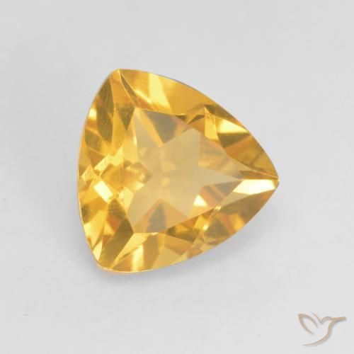 Citrine Or moyen naturelle Trillion, 1.14 ct, VVS-VS