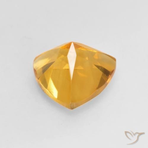 Citrine Doré foncé naturelle Trillion, 1.09 ct, VVS-VS