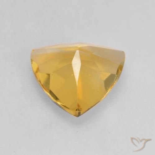 Citrine Or moyen naturelle Trillion, 0.93 ct, VVS-VS