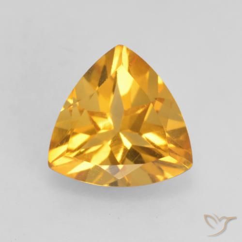 0.97ct Naturel Doré foncé Citrine, Trillion, VVS-VS