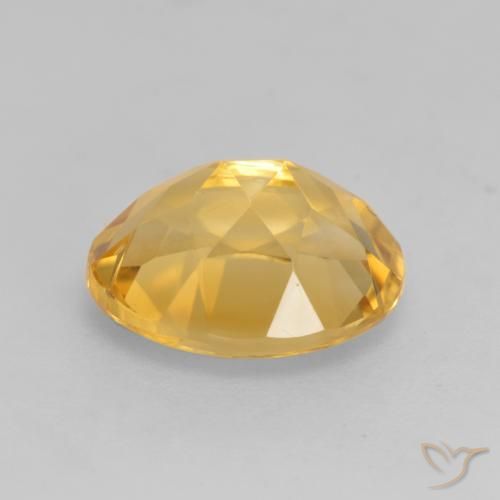Citrine Or naturelle ovale, 3.19 ct, VVS-VS
