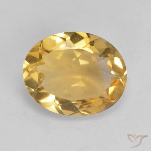 Citrine Doré moyen-léger naturelle ovale, 2.79 ct, VVS-VS