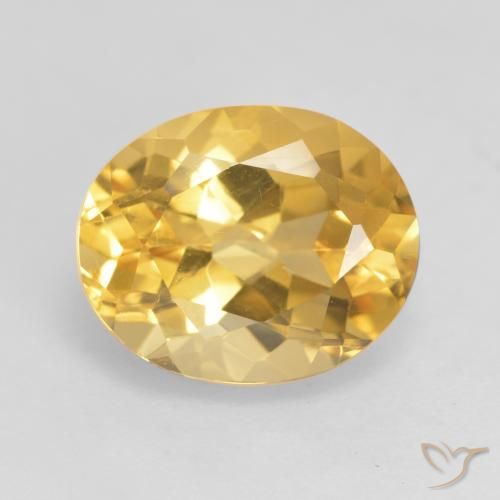 3.61ct Naturel Or moyen Citrine, ovale, VVS-VS