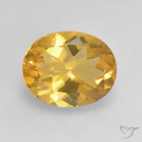 3.12ct Naturel Orange-or Citrine, ovale, VVS-VS