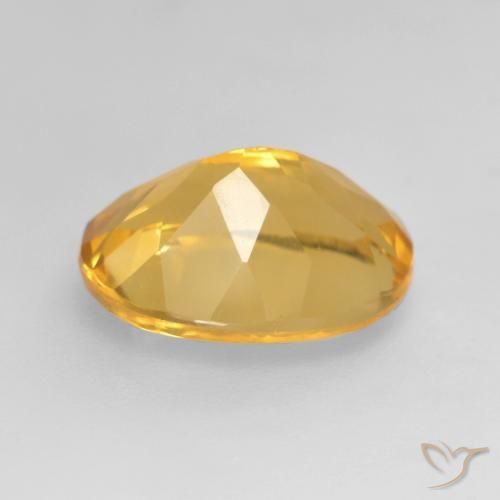 Citrine Orange-or naturelle ovale, 3.12 ct, VVS-VS