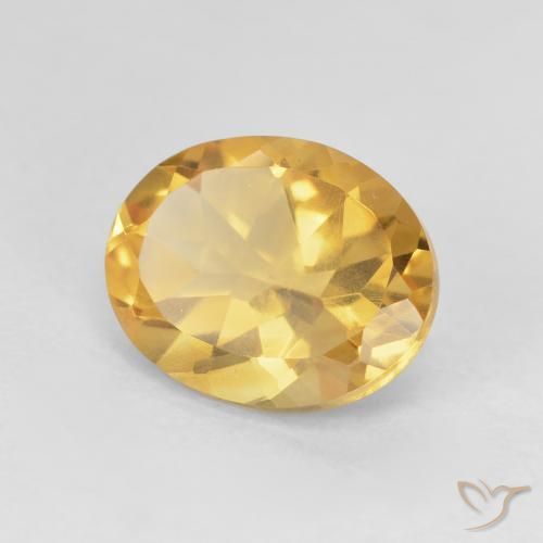 Citrine Doré vif naturelle ovale, 3.23 ct, VVS-VS