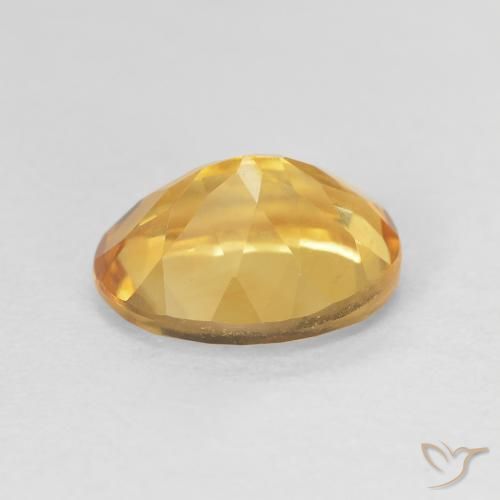 Citrine Doré vif naturelle ovale, 3.23 ct, VVS-VS