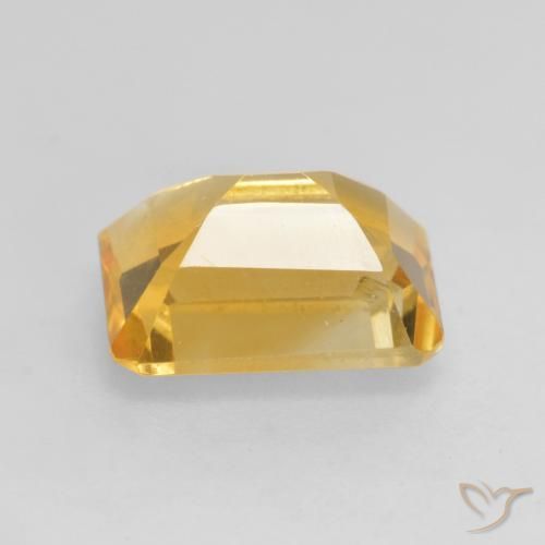 Citrine Doré moyen naturelle Octogone / coupe Émeraude, 1.53 ct, VVS-VS