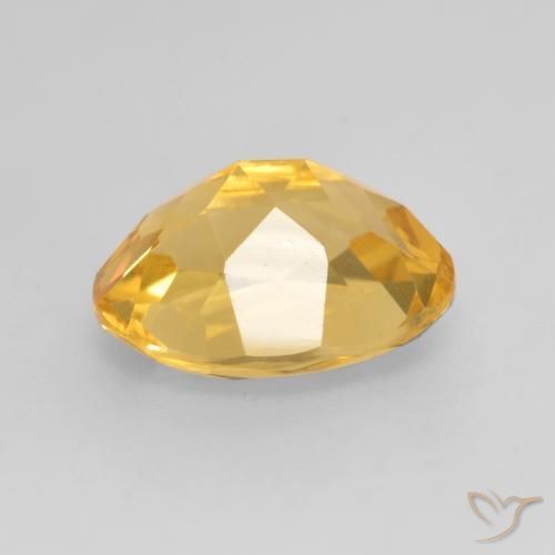 Citrine Orange Doré naturelle ovale, 3.34 ct, VVS-VS