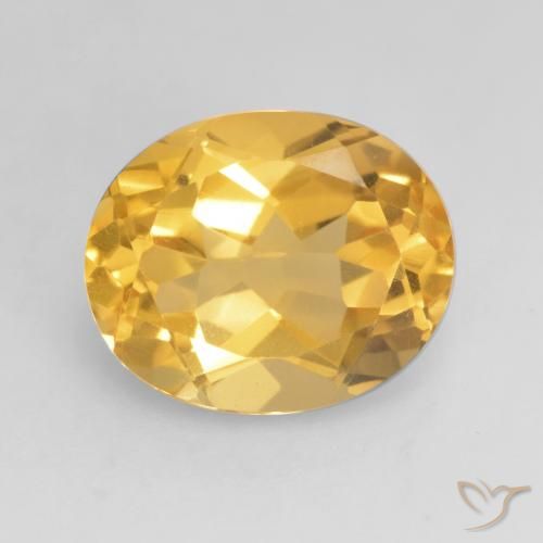 3.47ct Naturel Doré vif Citrine, ovale, VVS-VS