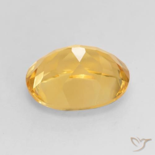 Citrine Doré vif naturelle ovale, 3.47 ct, VVS-VS