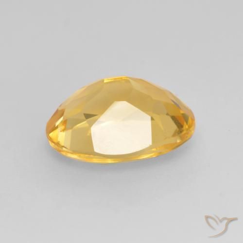 Citrine Or moyen naturelle ovale, 3.14 ct, VVS-VS