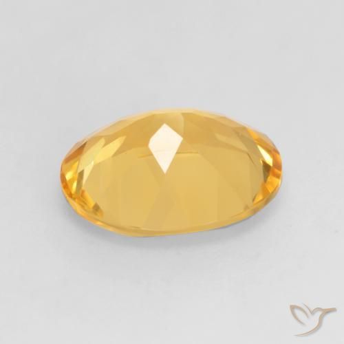 Citrine Doré vif naturelle ovale, 3.00 ct, VVS-VS