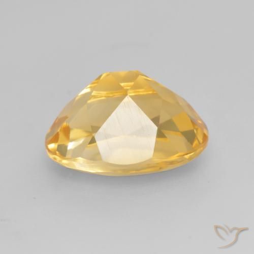 Citrine Doré vif naturelle ovale, 3.42 ct, VVS-VS