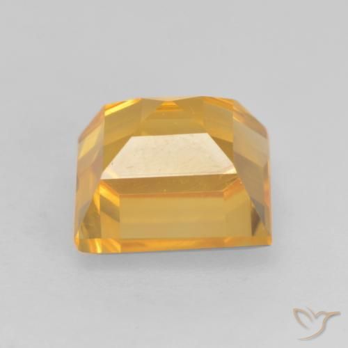 Citrine Doré foncé naturelle Carré, 1.84 ct, VVS-VS