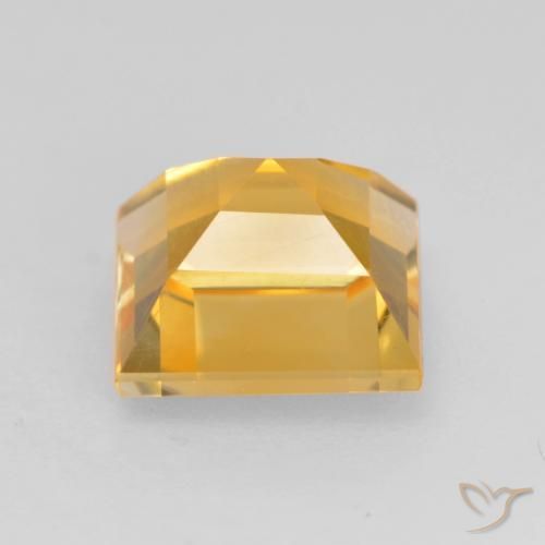 Citrine Doré foncé naturelle Carré, 1.73 ct, VVS-VS