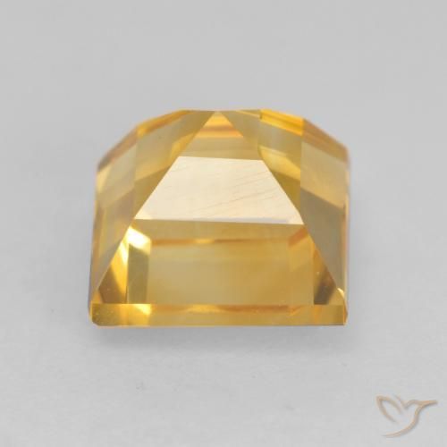 Citrine Doré vif naturelle Carré, 1.93 ct, VVS-VS