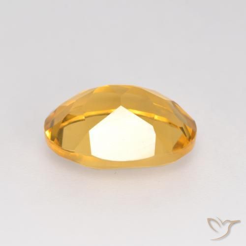 Citrine Doré vif naturelle ovale, 3.08 ct, VVS-VS