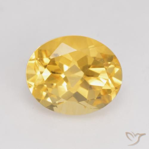Citrine Doré vif naturelle ovale, 3.56 ct, VVS-VS