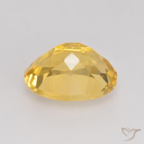 Citrine Doré vif naturelle ovale, 3.43 ct, VVS-VS