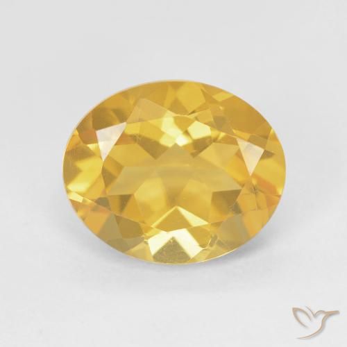 3.52ct Naturel Or moyen Citrine, ovale, VVS-VS