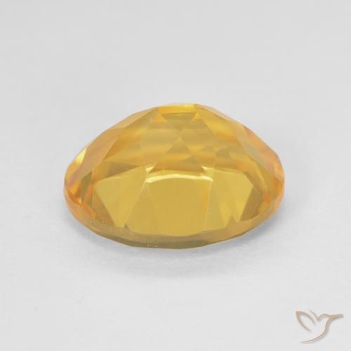 Citrine Or moyen naturelle ovale, 3.52 ct, VVS-VS