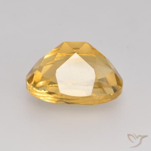 Citrine Or moyen naturelle ovale, 3.84 ct, VVS-VS