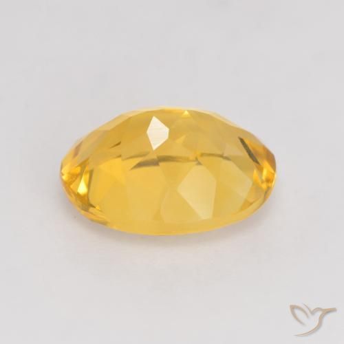 Citrine Doré vif naturelle ovale, 3.13 ct, VVS-VS