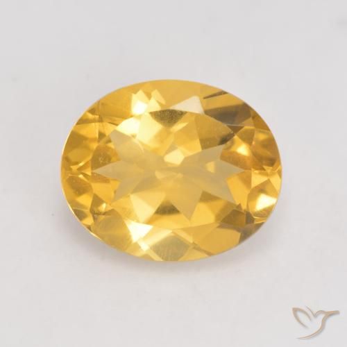 3.26ct Naturel Or moyen Citrine, ovale, VVS-VS