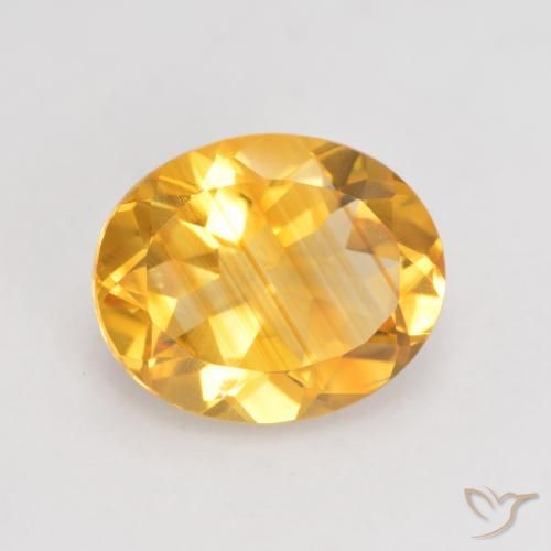 3.11ct Naturel Orange doré profond Citrine, ovale, VVS-VS