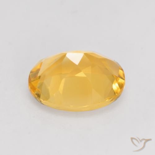 Citrine Doré foncé naturelle ovale, 3.25 ct, VVS-VS