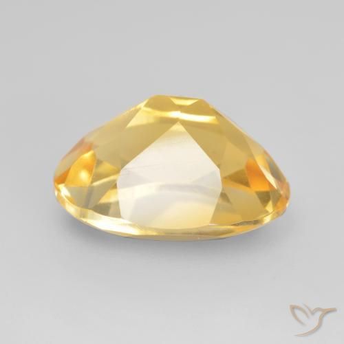 Citrine Or moyen naturelle ovale, 3.26 ct, VVS-VS