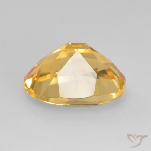 Citrine Or moyen naturelle ovale, 3.42 ct, VVS-VS
