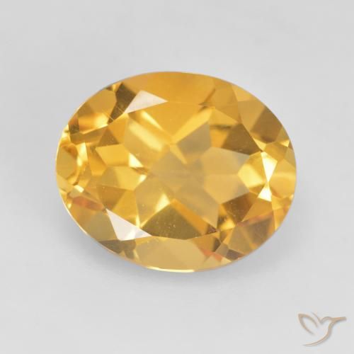 3.60ct Naturel Doré vif Citrine, ovale, VVS-VS