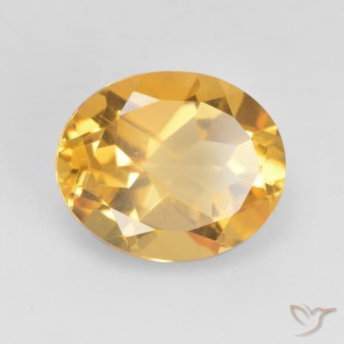 Citrine Doré vif naturelle ovale, 3.60 ct, VVS-VS