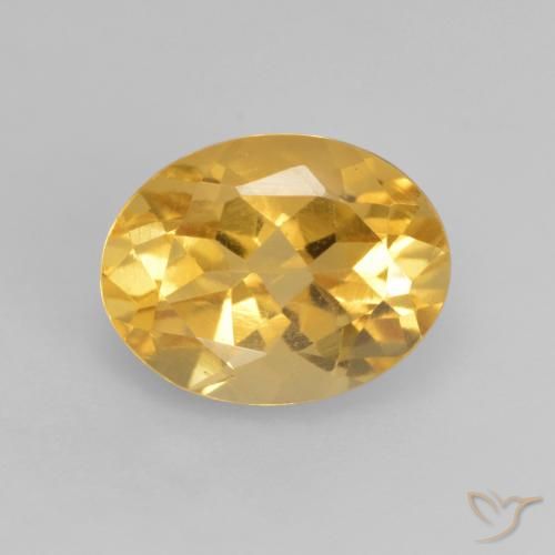 Citrine Orange Doré naturelle ovale, 2.02 ct, VVS-VS