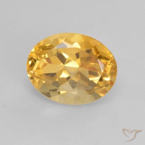 2.02ct Naturel Or moyen Citrine, ovale, VVS-VS