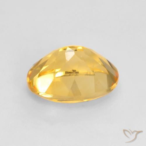 Citrine Doré vif naturelle ovale, 1.93 ct, VVS-VS
