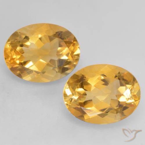 3.46ctw Naturel Doré moyen-foncé Citrine, ovale, VVS-VS