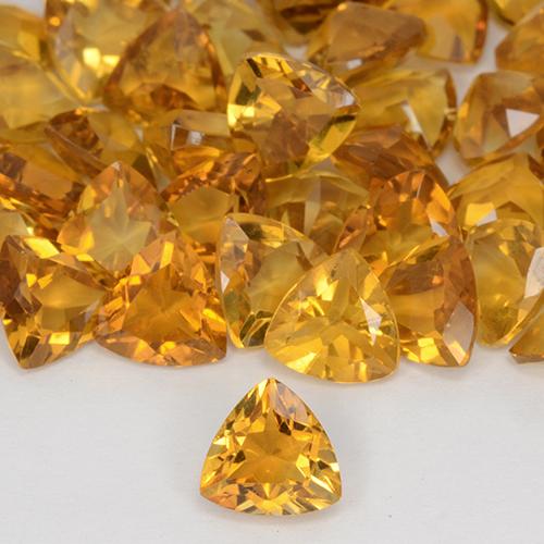 Achetez naturel 1.23ct Doré-orange foncé Citrine gems, Trillion, En provenance Brésil chez GemSelect. En stock, livraison internationale!
