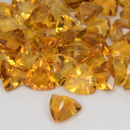 Achetez naturel 1.23ct Doré-orange foncé Citrine gems, Trillion, En provenance Brésil chez GemSelect. En stock, livraison internationale!
