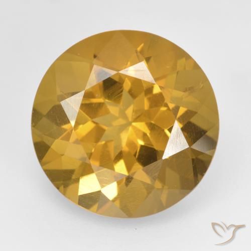 8.60ct Naturel Orange Doré Citrine, Tour, VVS-VS