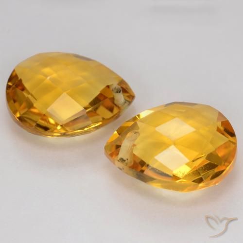 Shop natural 7.39ct Orange doré profond Citrine gems, En forme de poire, from Brésil at GemSelect. In stock, global shipping!